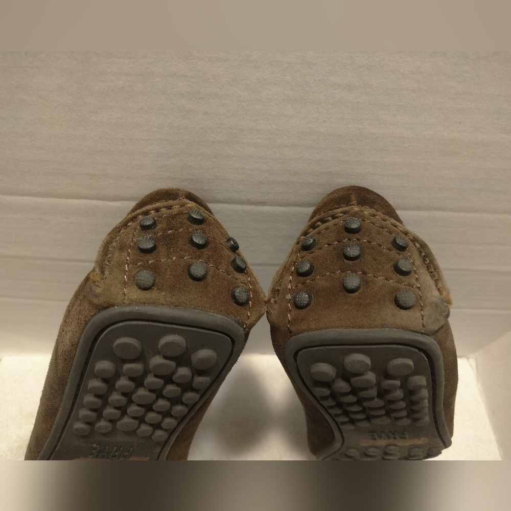 FRYE Allen moccasine suede #12 - Picture 9 of 11